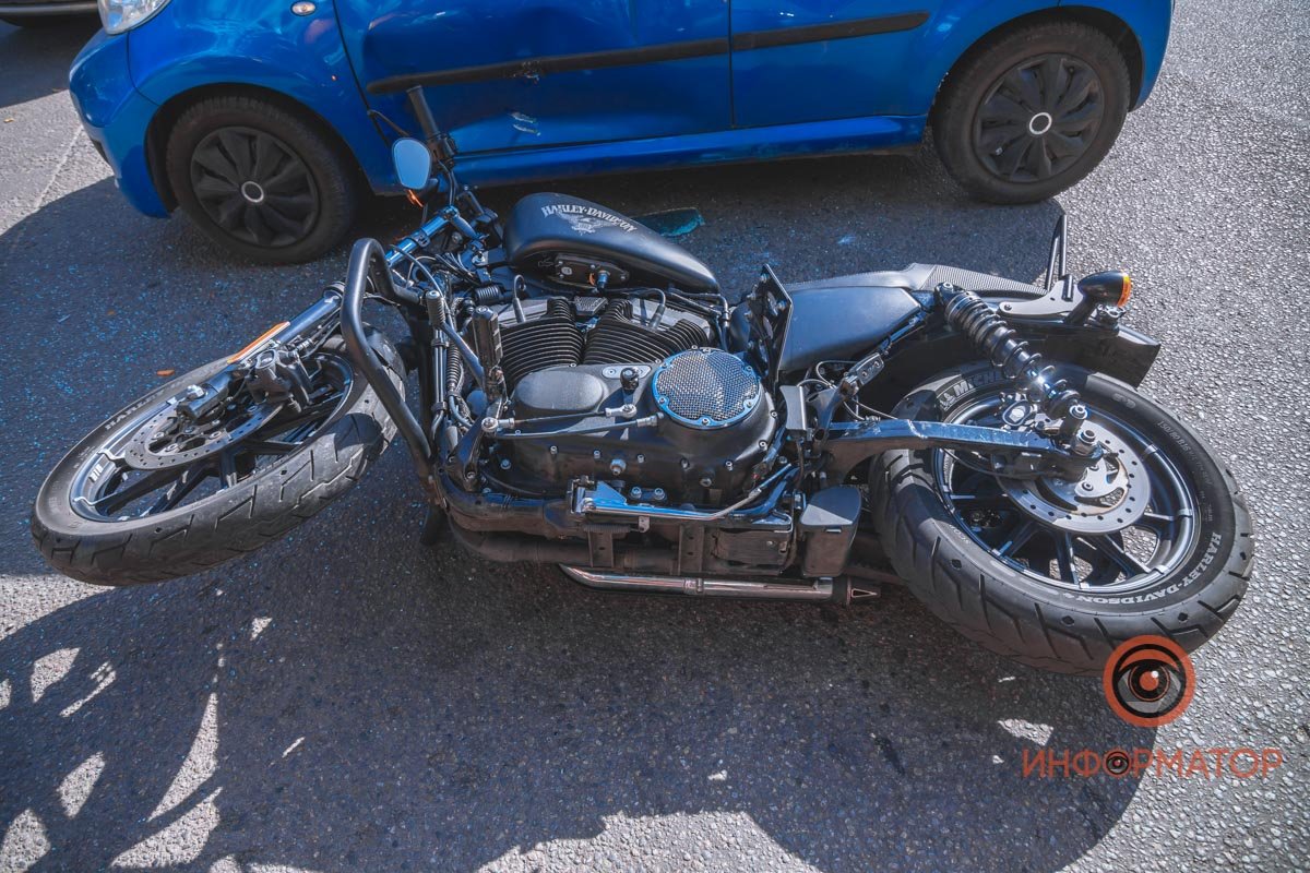 В ДТП пострадал мотоциклист