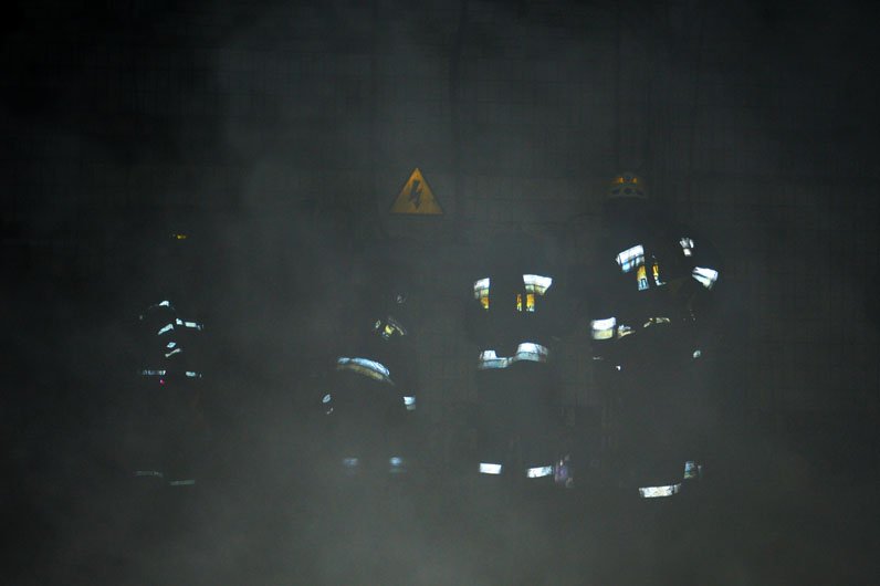 Горело складское помещение