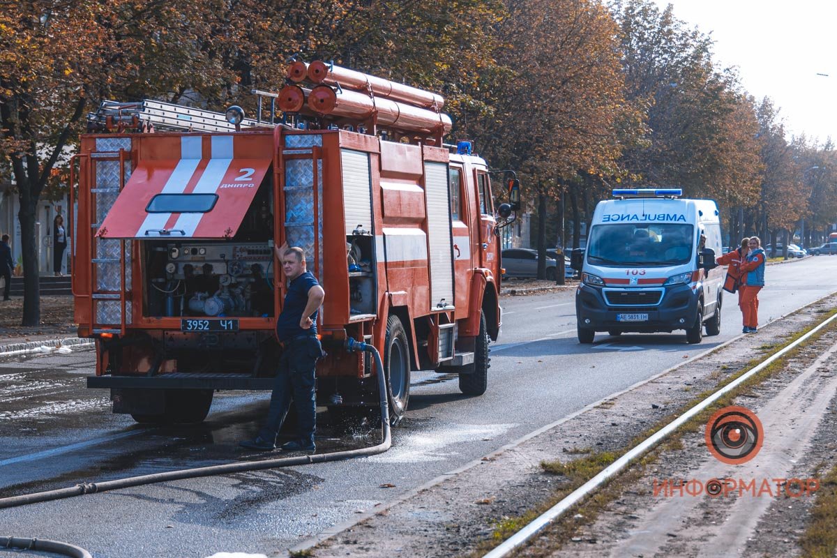 Возгорание произошло в моторном отсеке