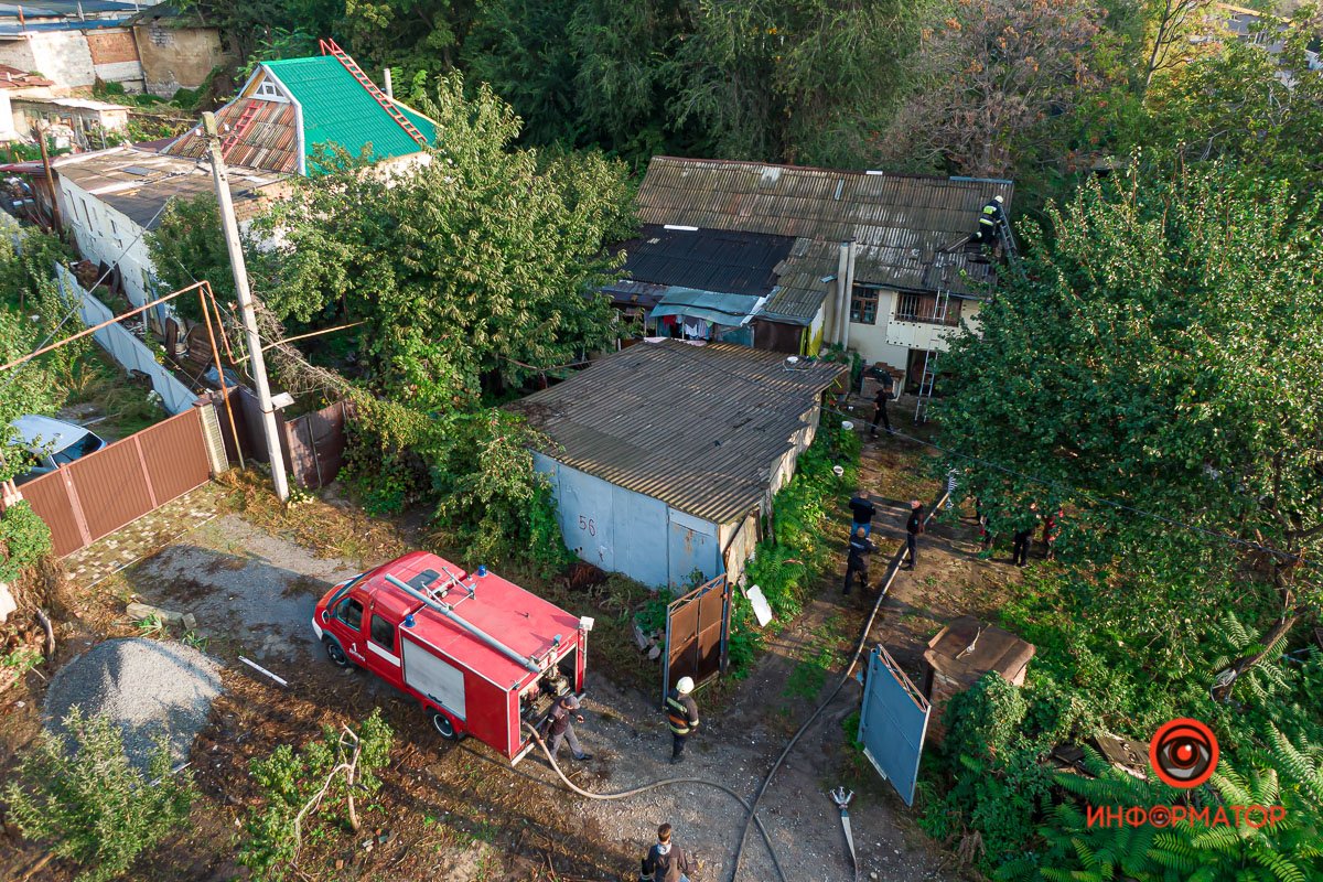 Горел частный дом