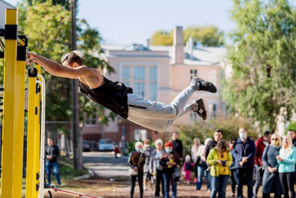 На Игрени установлен воркаут-комплекс производства Street Sport На Игрени установлен воркаут-комплекс производства Street Sport