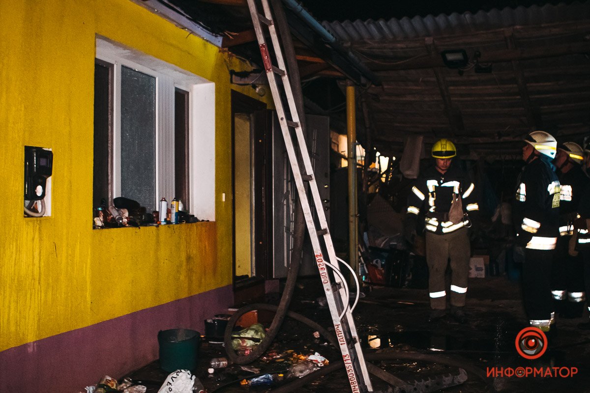 Ночной пожар на улице Петлюры Ночной пожар на улице Петлюры