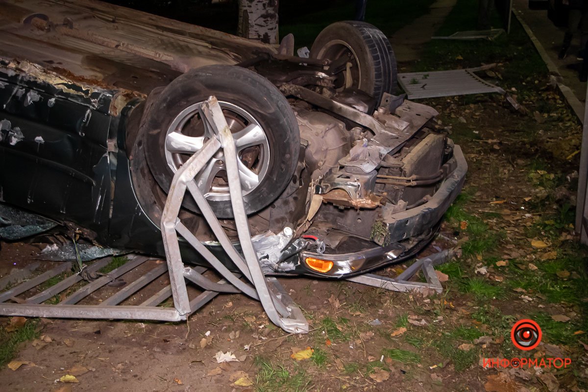 Водитель потерял управление