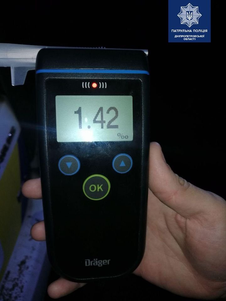 Результат драгера Результат драгера