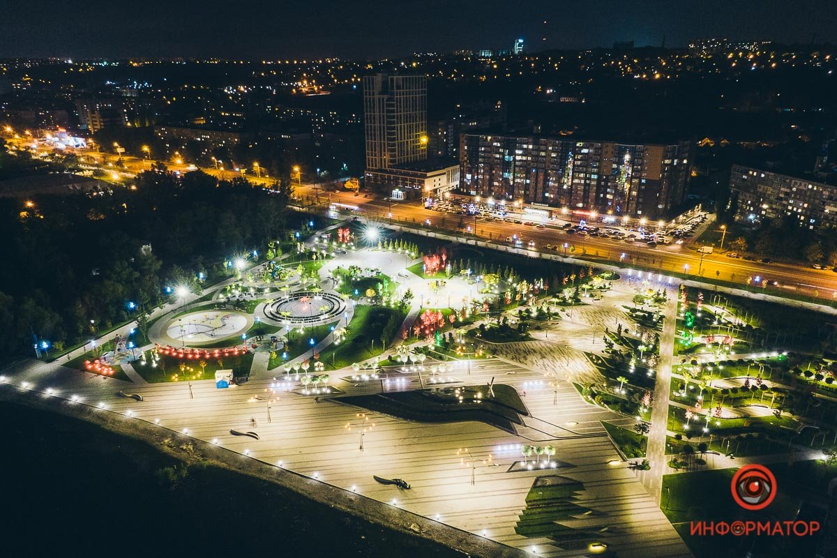 С высоты сквер выглядит уникально