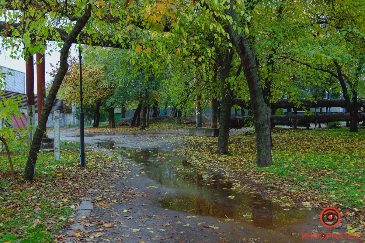 Трубу прорвало на Березинской в районе дома №2