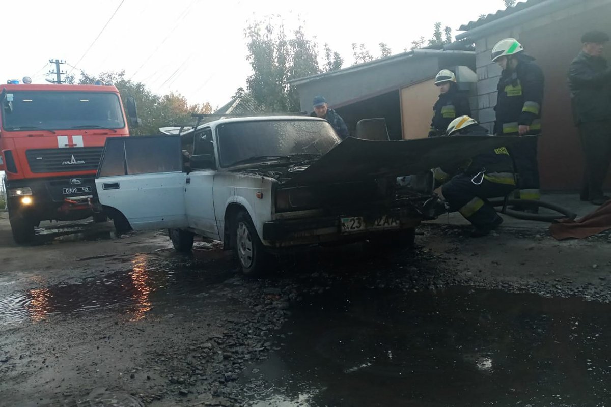 Горел ВАЗ-2104