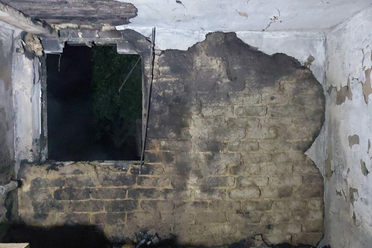 Горел частный дом