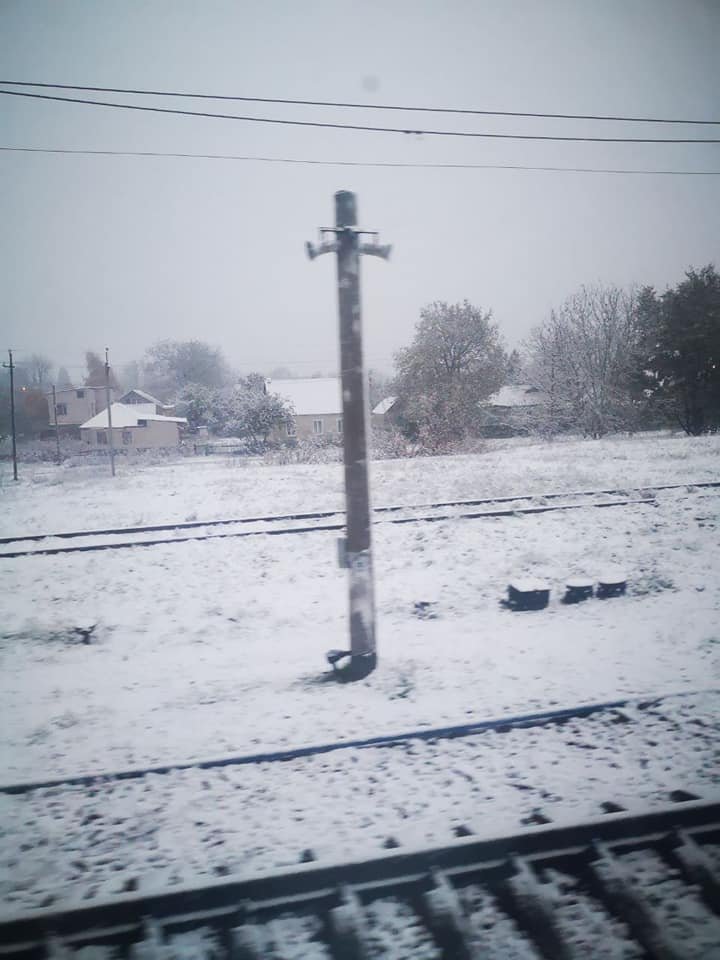 Первый снег в Днепропетровской области