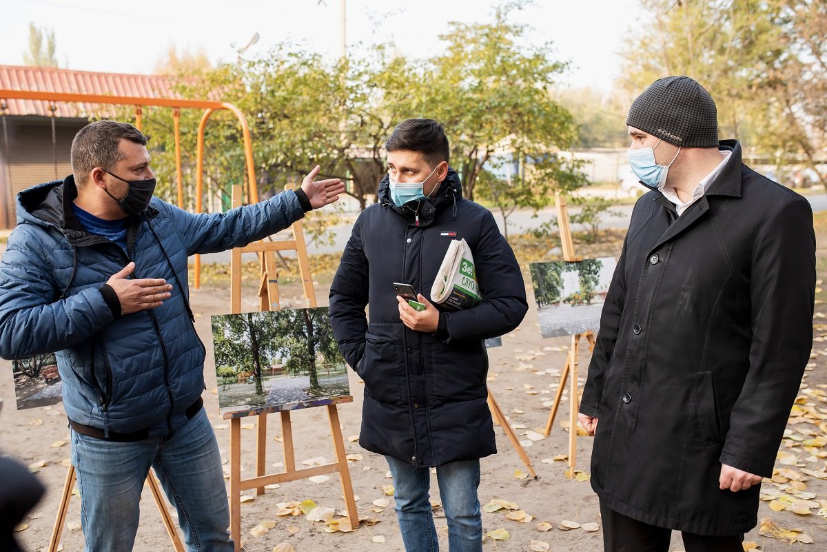 Этот сквер станет вторым реализованным проектом по благоустройству зеленых зон Левого берега в этом году