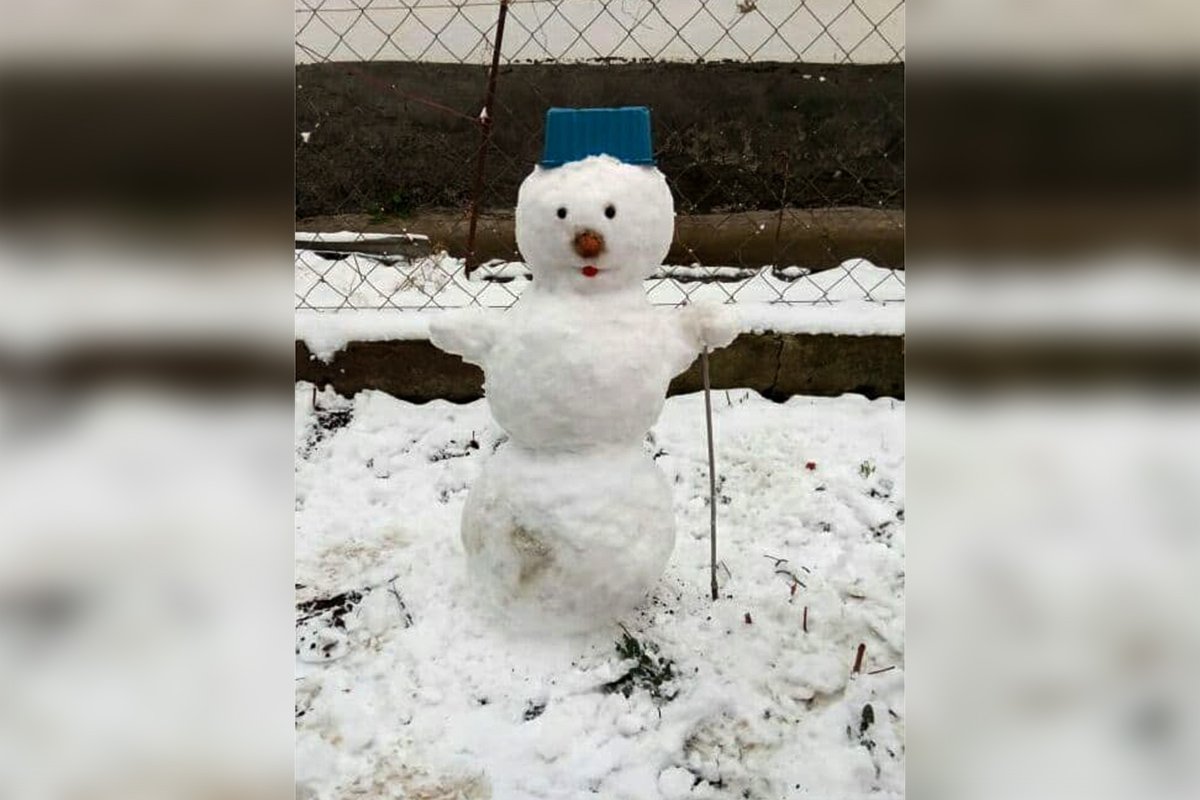 Охранник снеговичьего АТБ