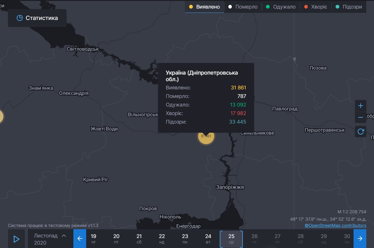 Данные СНБО