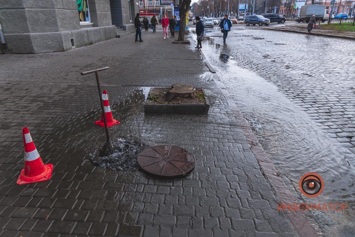 Инцидент произошел напротив дома № 100 на проспекте Яворницкого Инцидент произошел напротив дома № 100 на проспекте Яворницкого