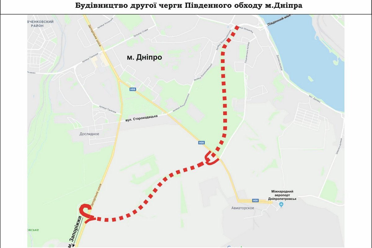 Вторая очередь Южного обхода Днепра Вторая очередь Южного обхода Днепра