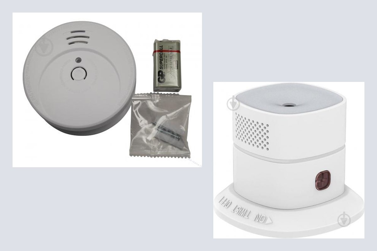 Сигнализирует о дыме или угарном газе