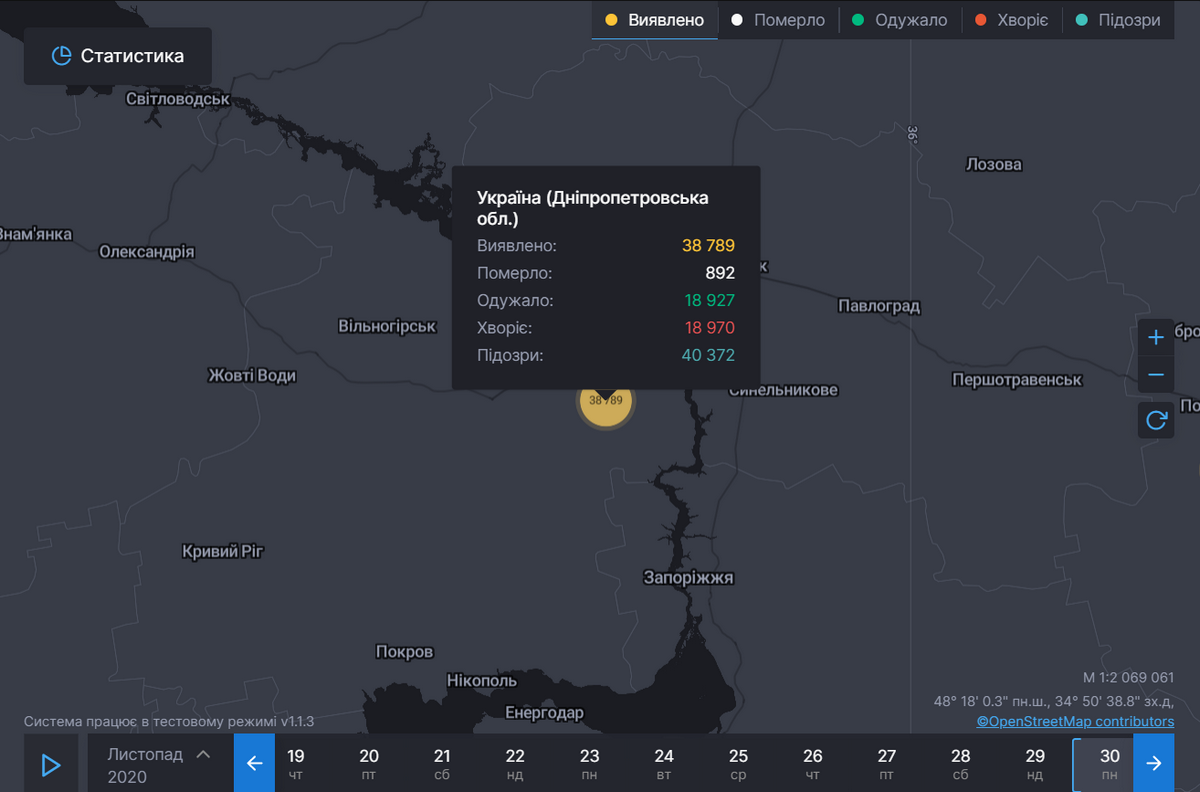 Данные СНБО