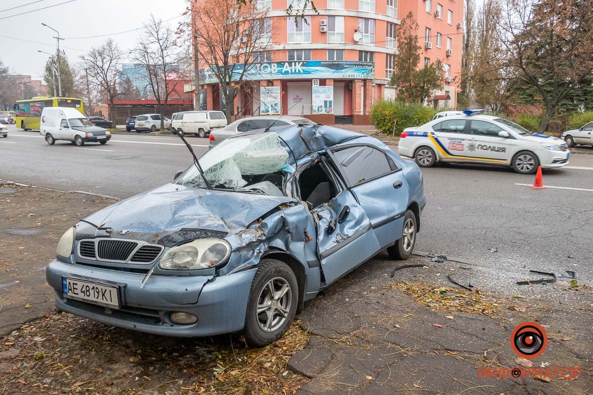 Водитель не справился с управлением