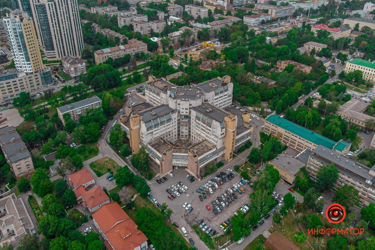 Больница Мечникова: вид сверху Больница Мечникова: вид сверху