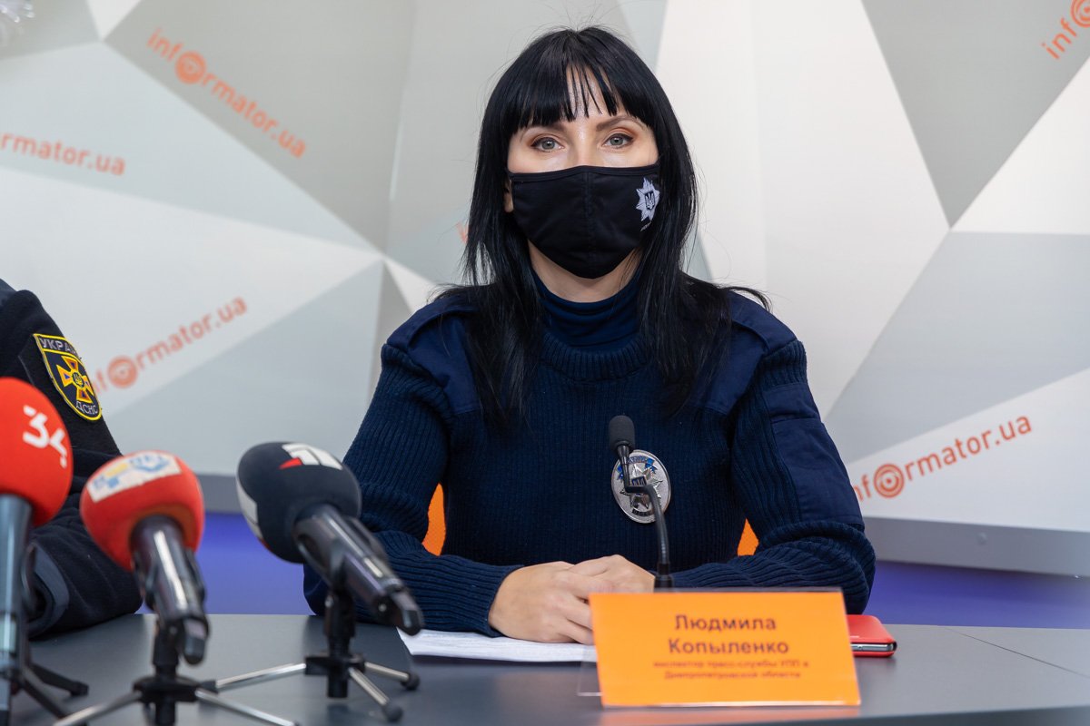 Инспектор пресс-службы Управления патрульной полиции в Днепропетровской области Людмила Копыленко