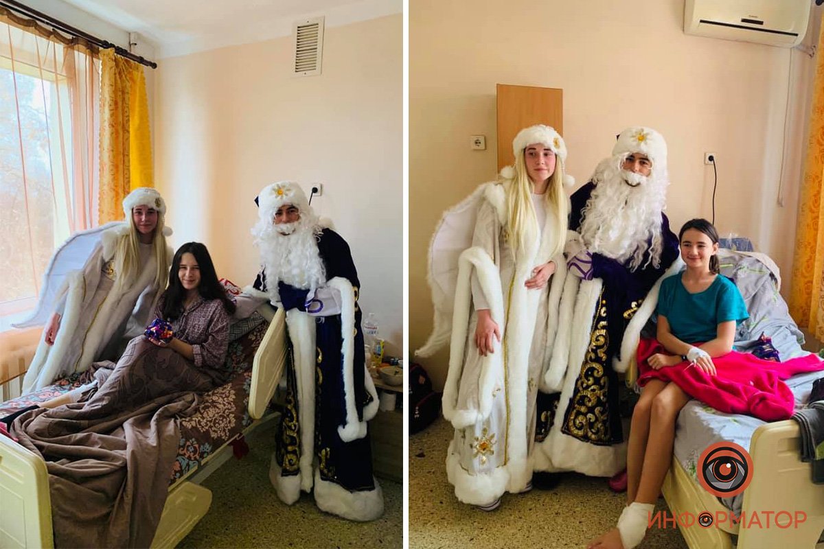 Дед Мороз и Снегурочка успели навестить всех малышей во всех отделениях больницы