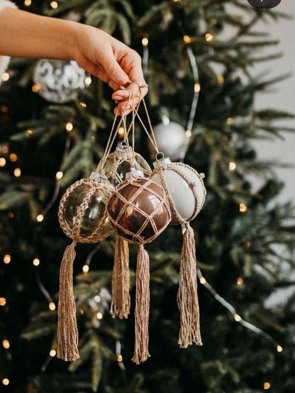 Нестандартные, лаконичные новогодние игрушки