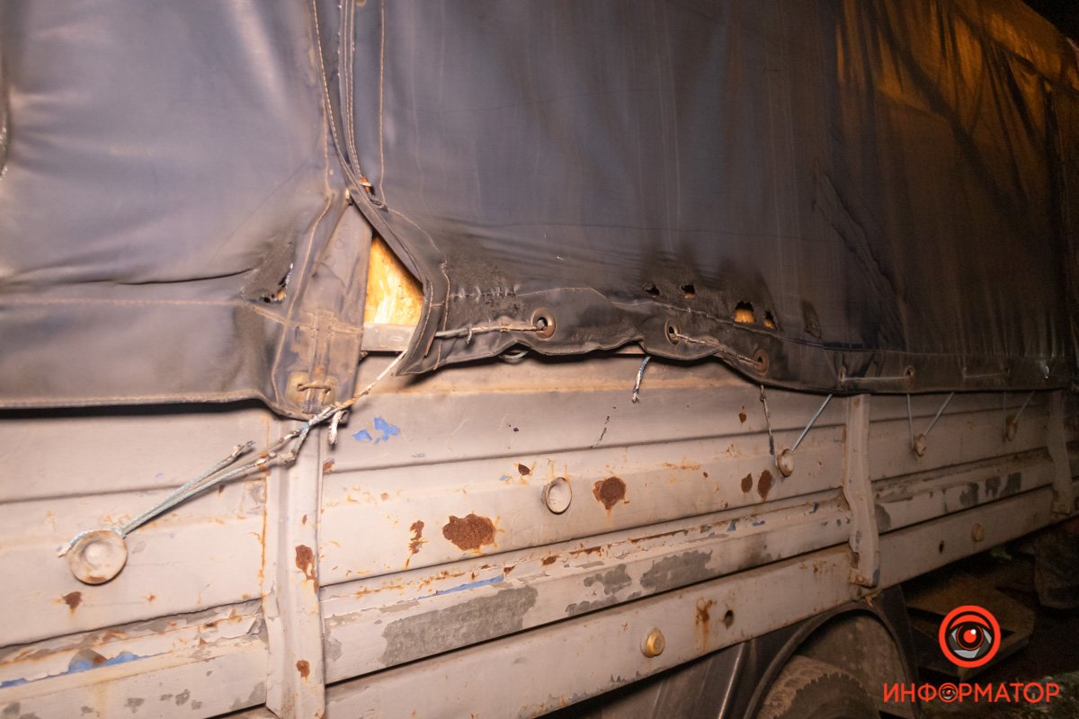 Следы поджога на ГАЗели