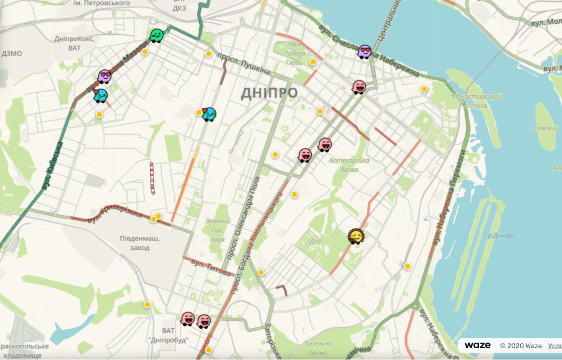 В Днепре образовались пробки из-за непогоды: куда не стоит ехать 2