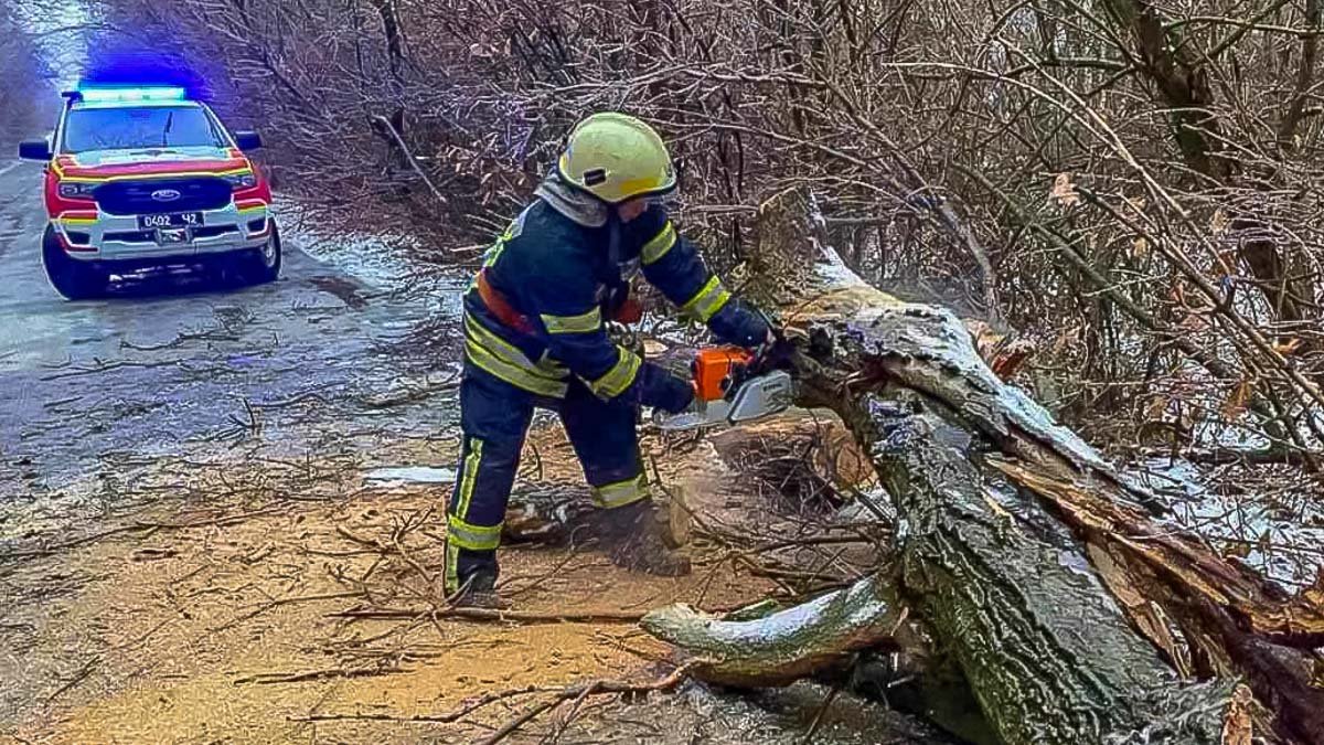 Последствия ледяного дождя в Днепре: хроника непогоды 4
