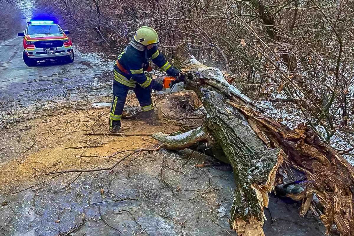 Последствия ледяного дождя в Днепре: хроника непогоды 11