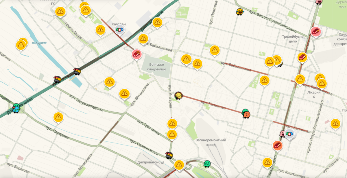На левом берегу затруднение в сторону правого берега