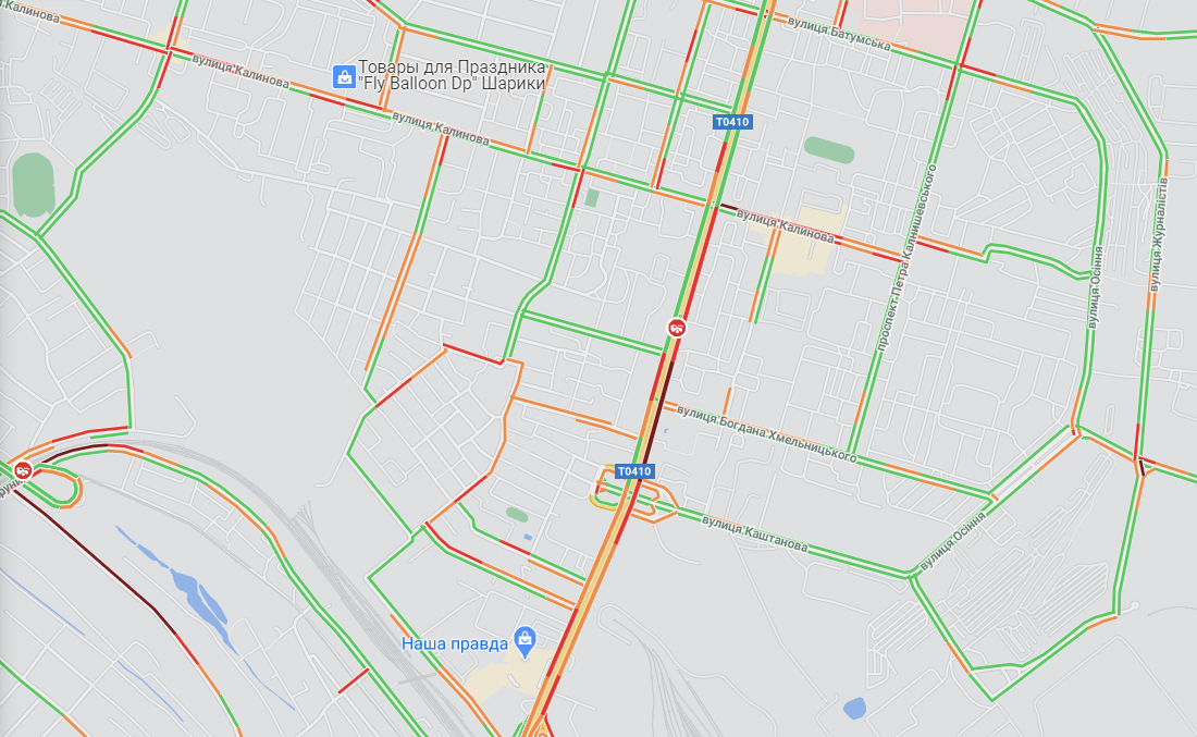 Причиной пробок являются аварии и не только