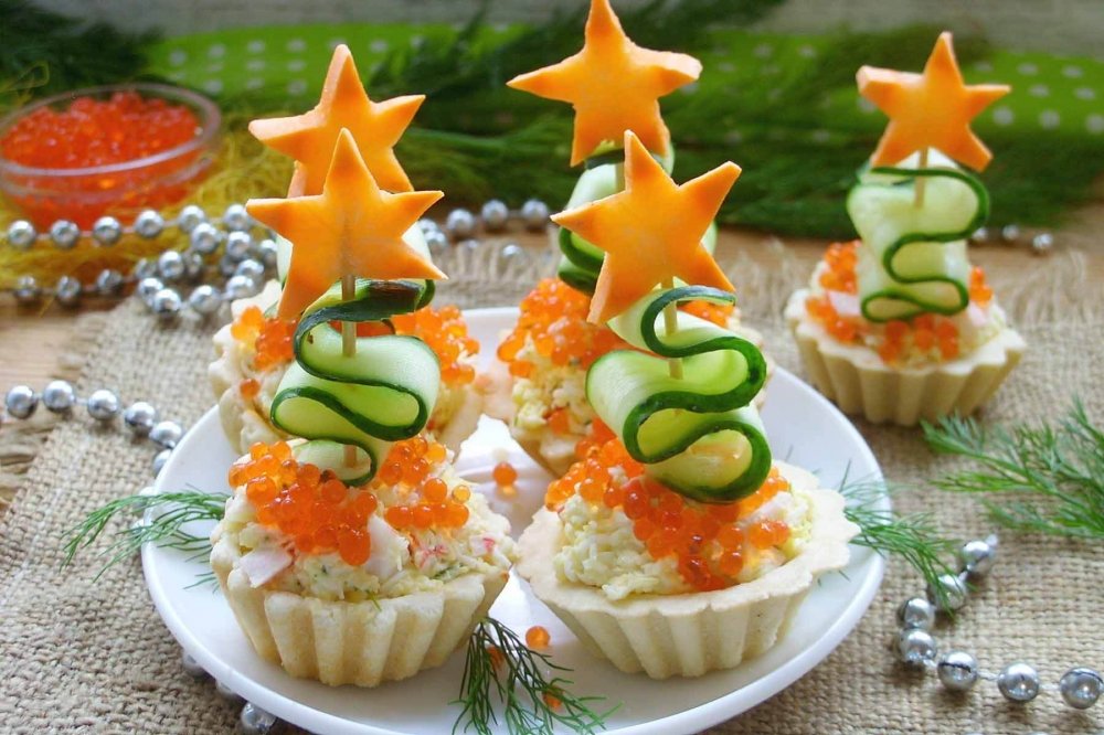 Тарталетки с елочкой