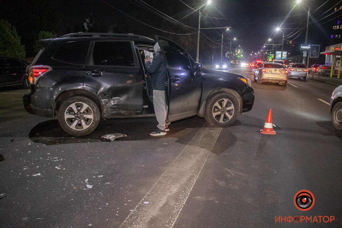 Он проехал дальше и врезался в Subaru