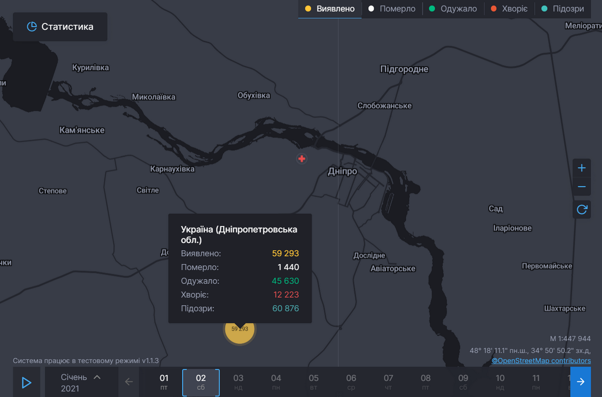 Данные СНБО