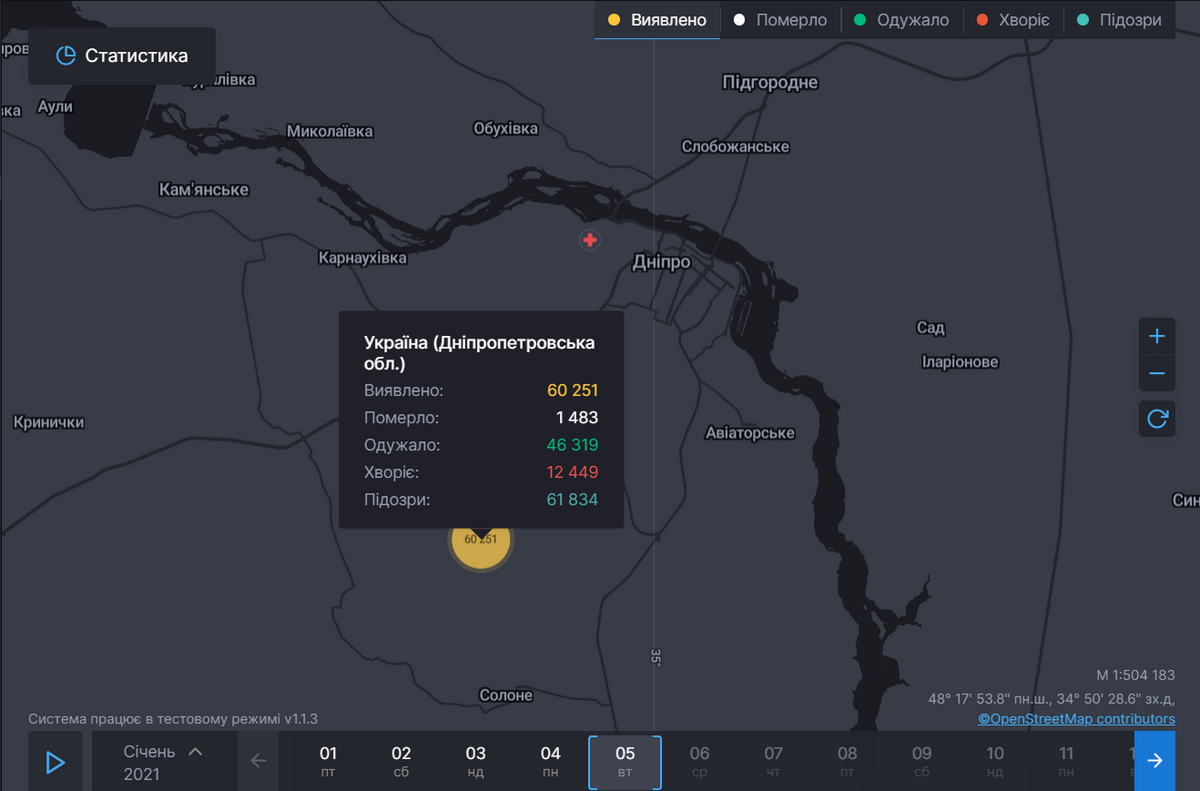 Данные СНБО