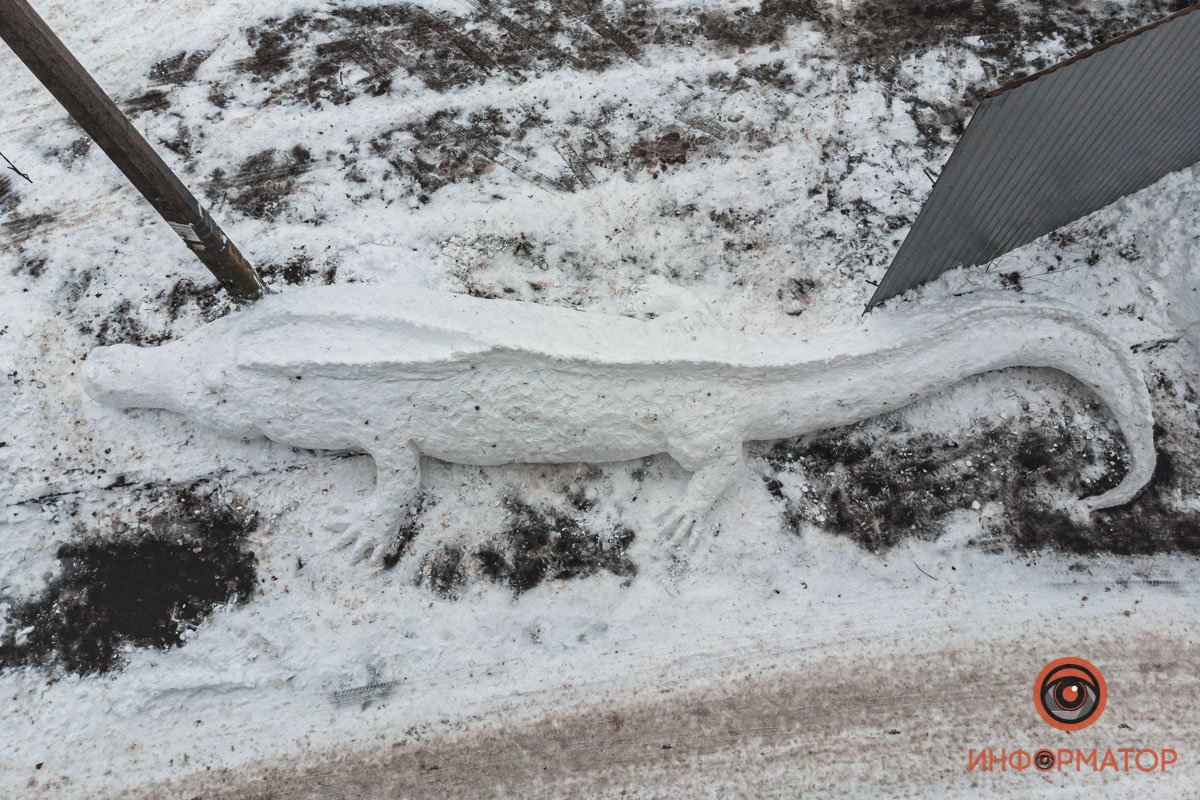 Малыш вышел достаточно крупный - порядка 3-х метров в длину Малыш вышел достаточно крупный - порядка 3-х метров в длину