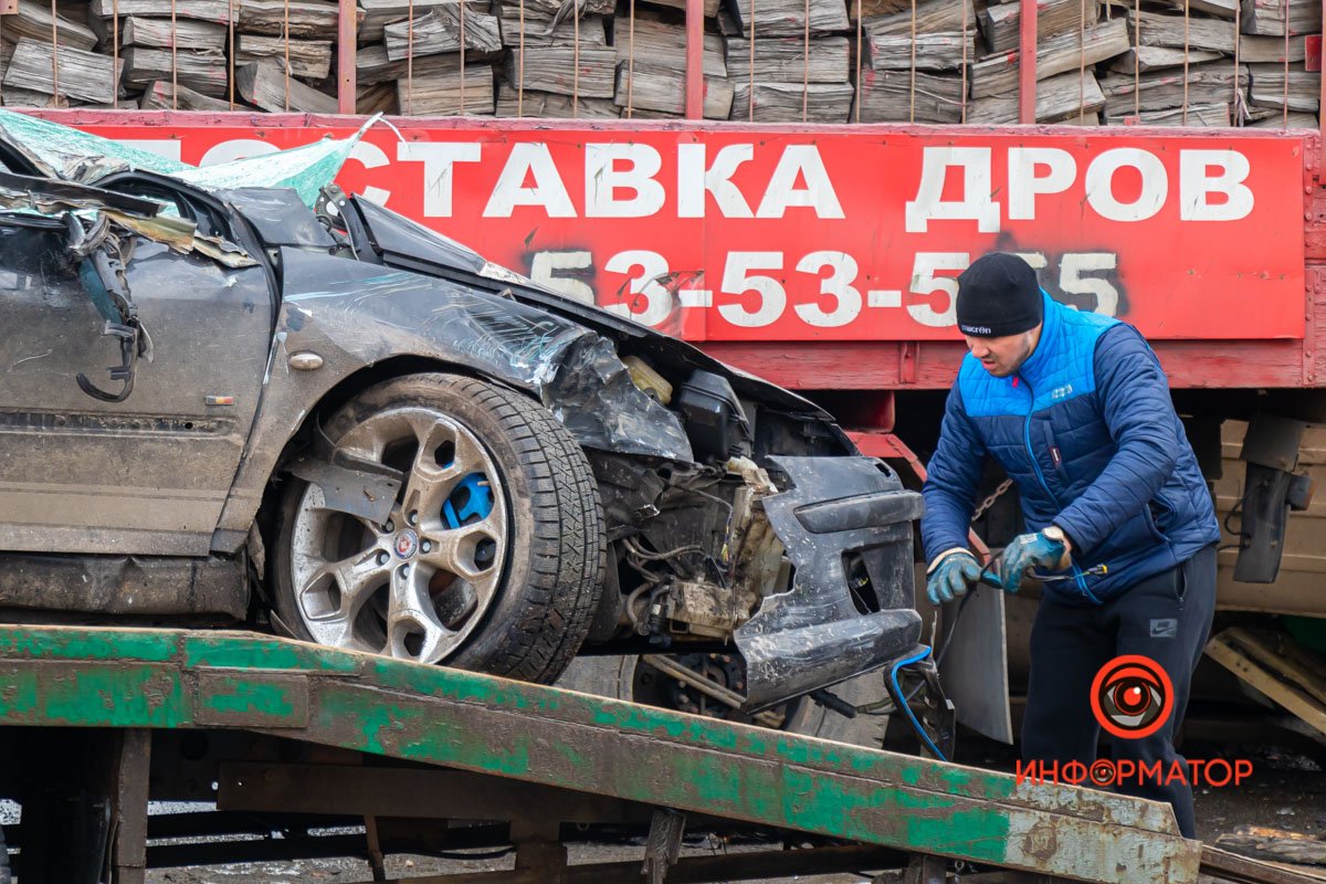 Мужчина отделался ушибами