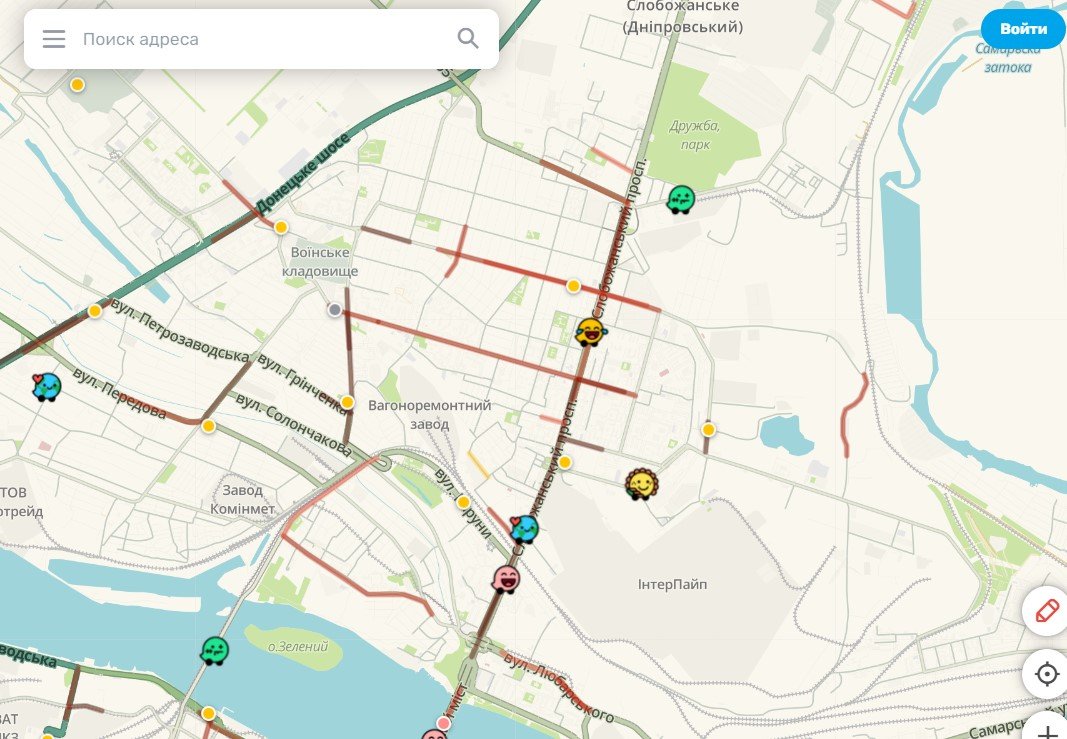 Днепр застрял в пробках: куда не стоит ехать 1