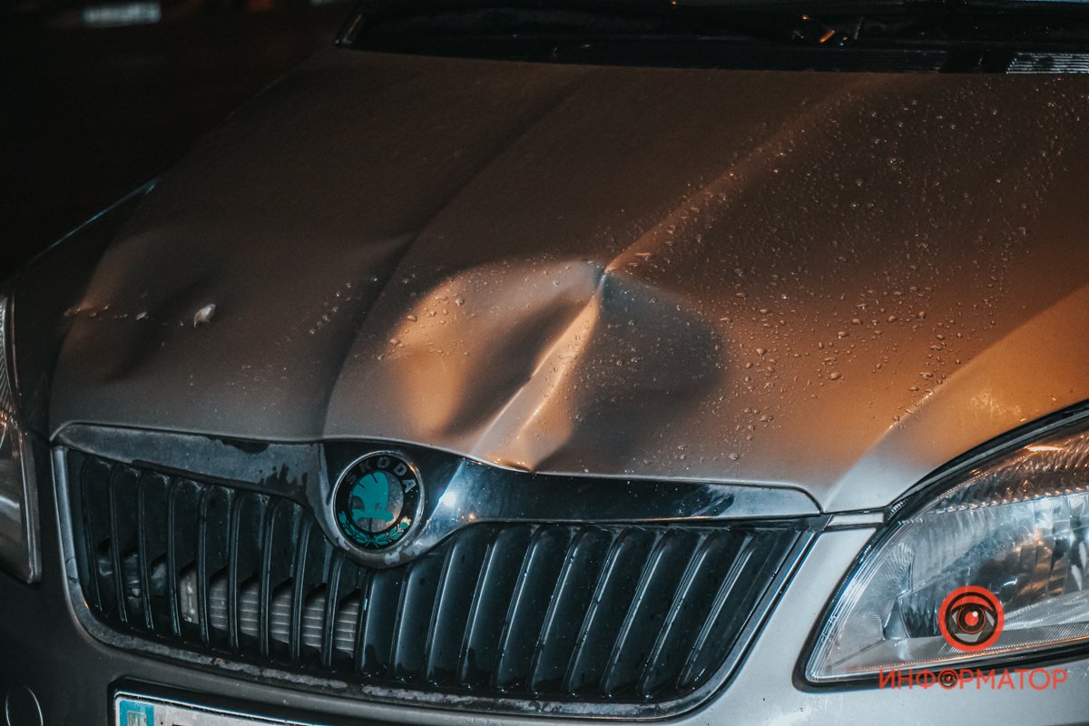 Водитель не успел остановиться