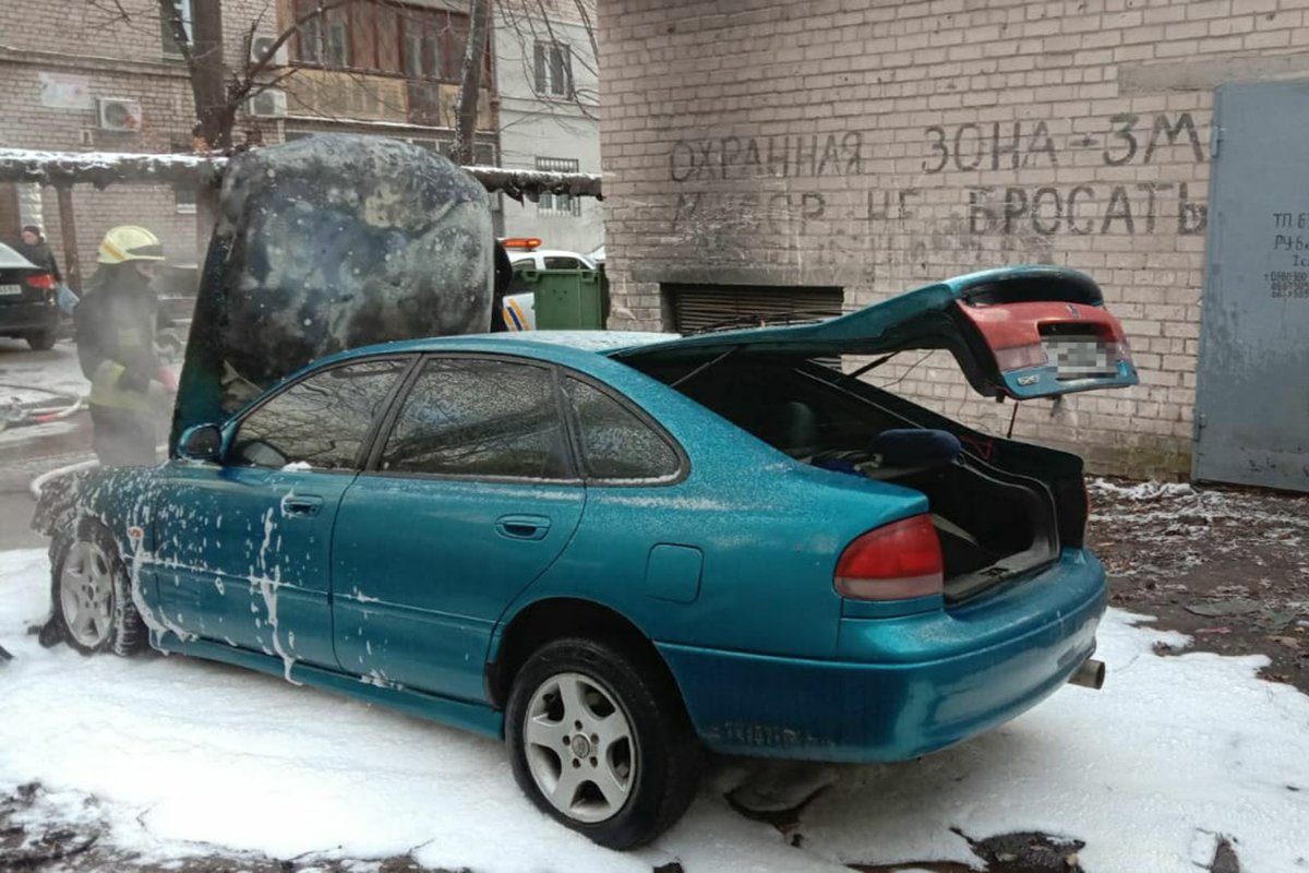 Пламя потушили приблизительно за 3 минуты