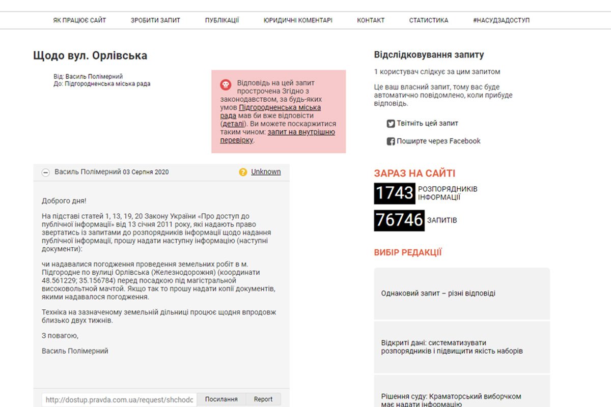 Документы, предоставленные активистами