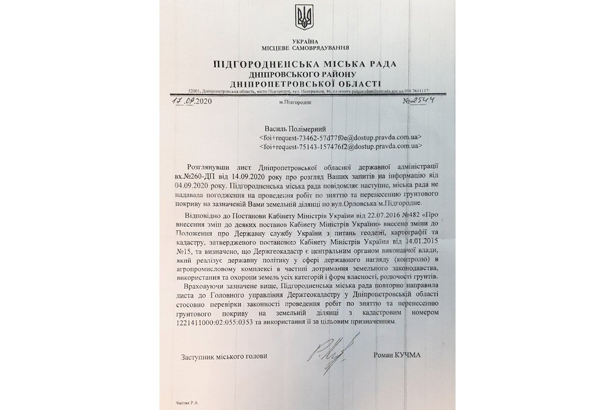 Документы, предоставленные активистами