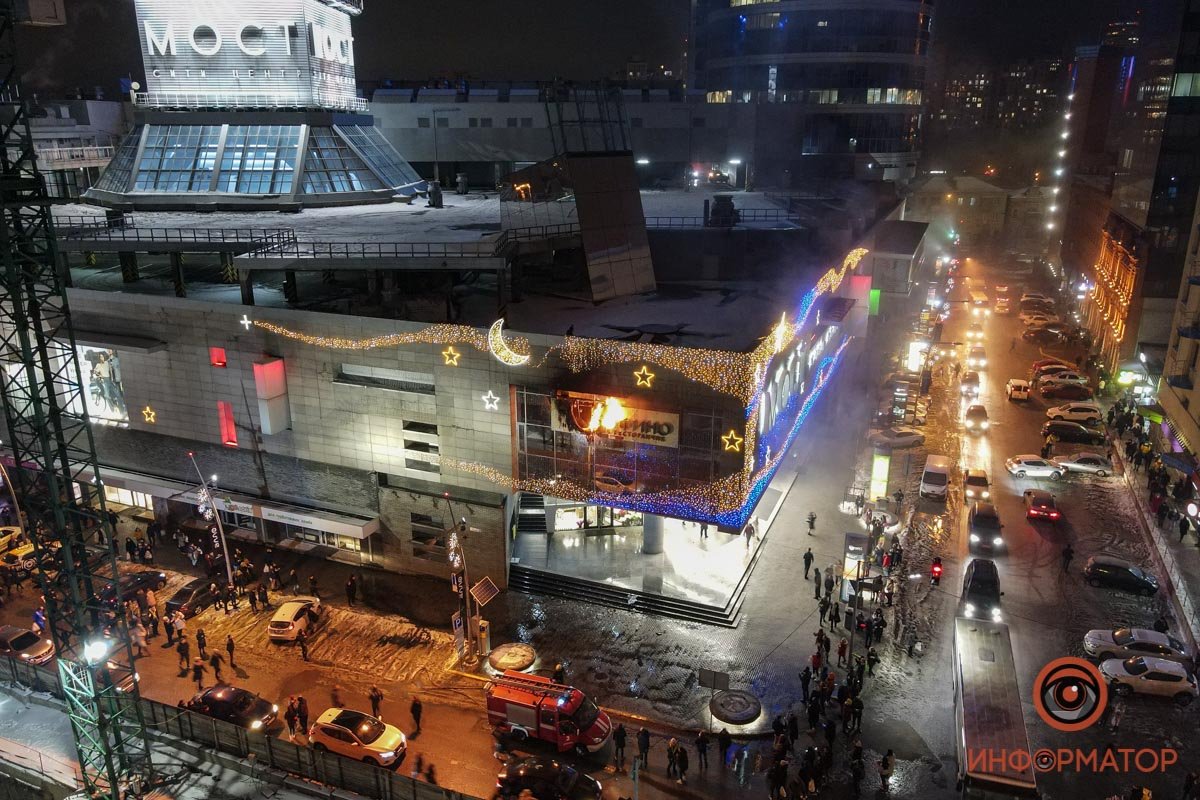 Загорелась рекламная вывеска ресторана «Портофино»