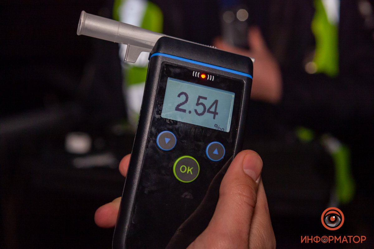 Драггер показал значение в 2,54 промилле