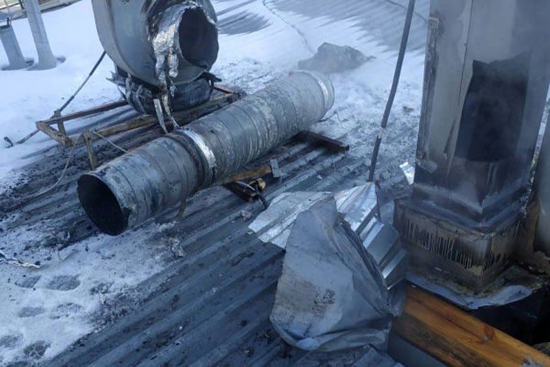 Площадь пожара - 2 квадратных метра Площадь пожара - 2 квадратных метра