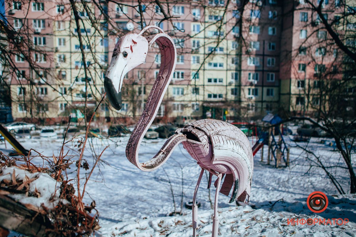 Фламинго со сколиозом 