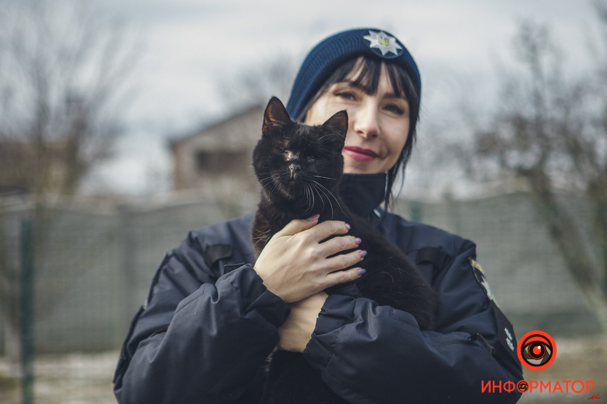 Военные, полицейские и спасатели снялись в фотосессии с бездомными животными в Днепре: классные фото 55