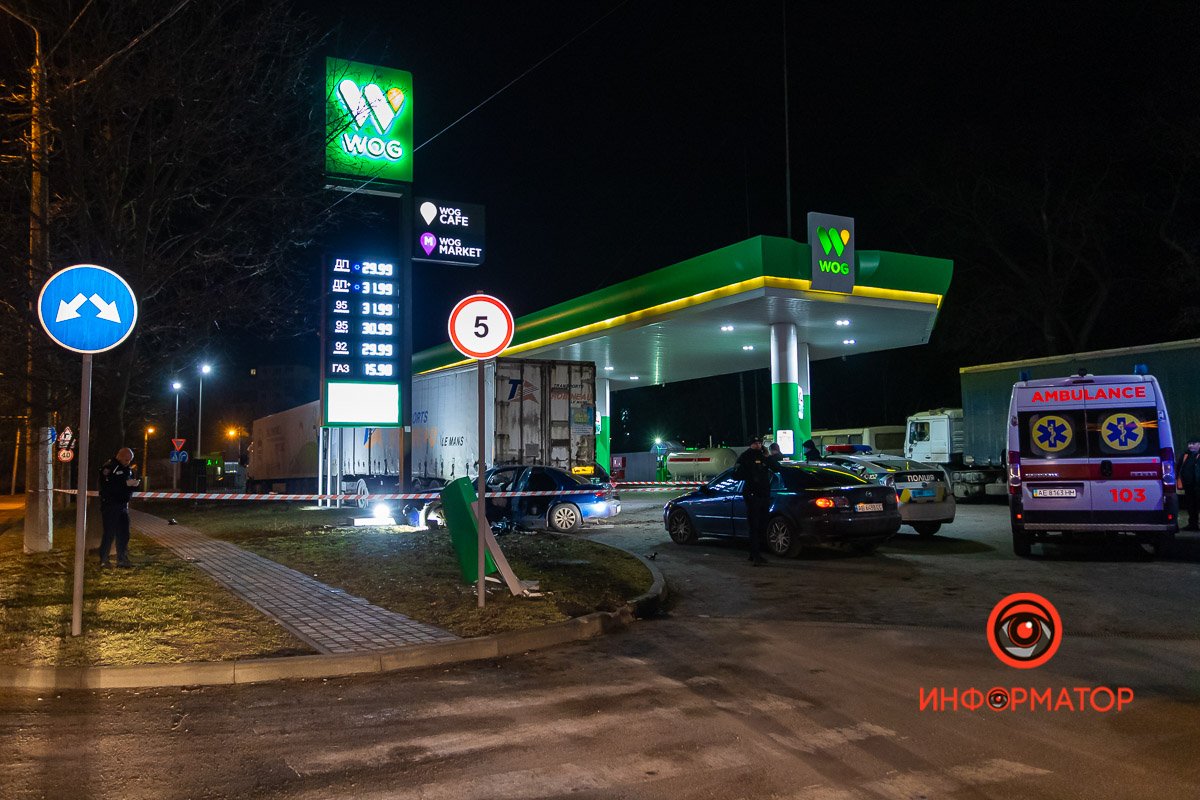 Chevrolet ехал на большой скорости со стороны Калиновой