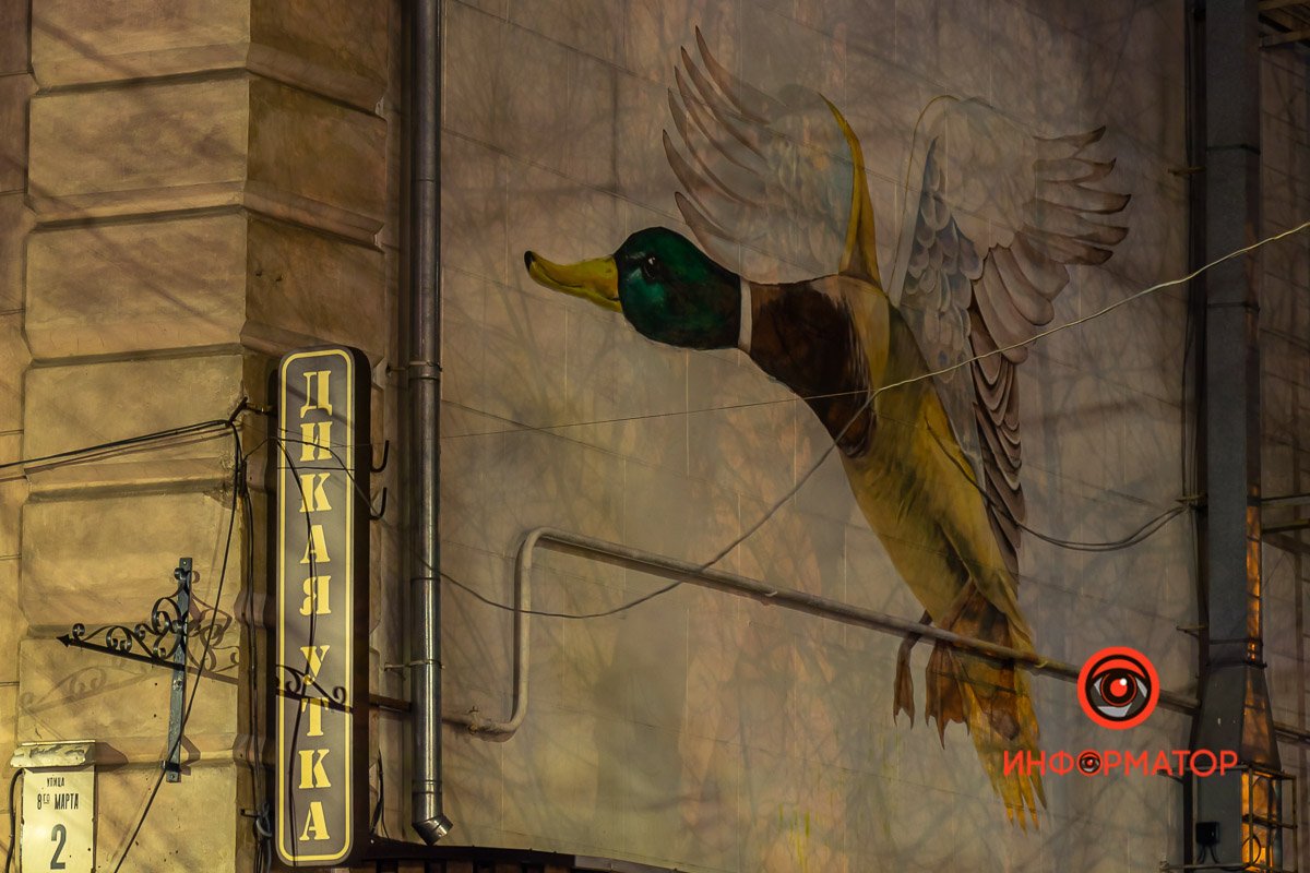 Утка на стене на Магомаева, 2
