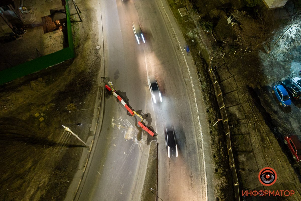 Участок временно сделали двусторонним Участок временно сделали двусторонним